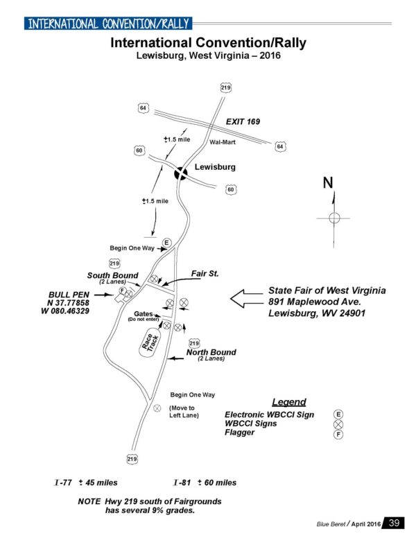 Lewisburg Parking Map 2016